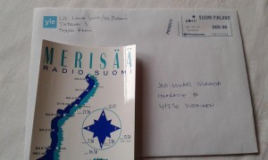 Tuorein QSL tuli kotimaasta, matkaa reilut 400 km.