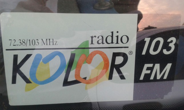 Radio Kolor car sticker