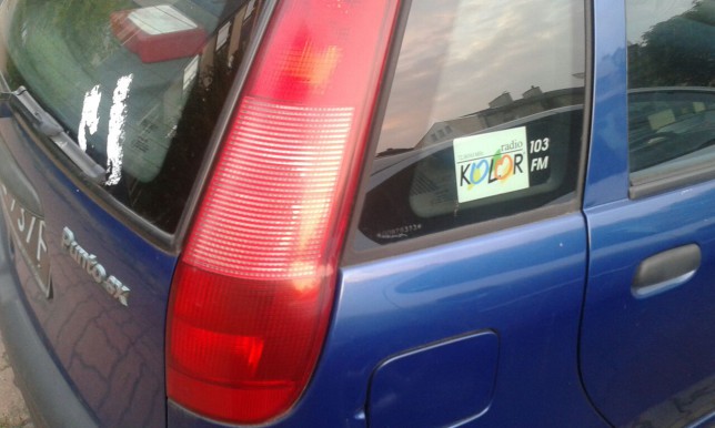 Radio Kolor car sticker 