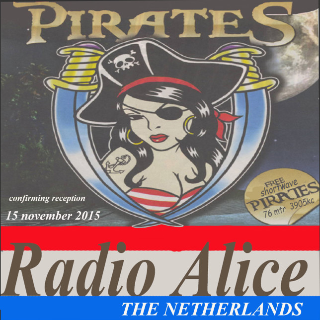 15  QSL radio alice 15-11-2015 on 3903 kc